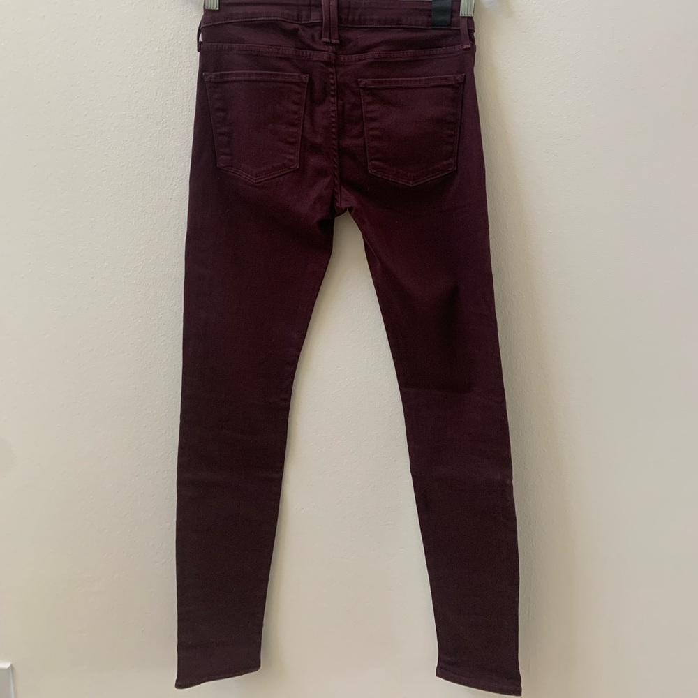 Vince Burgundy Skinny Jeans